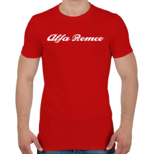 PRINTFASHION Alfa Romeo - Férfi póló - Piros férfi póló
