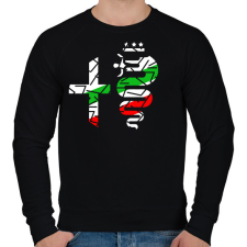 PRINTFASHION Alfa Romeo  - Férfi pulóver - Fekete férfi pulóver, kardigán
