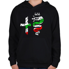 PRINTFASHION Alfa Romeo - Gyerek kapucnis pulóver - Fekete gyerek pulóver, kardigán