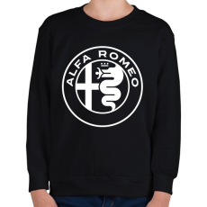 PRINTFASHION Alfa Romeo  - Gyerek pulóver - Fekete