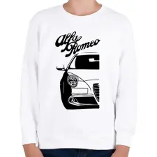 PRINTFASHION Alfa Romeo Mito - Black - Gyerek pulóver - Fehér gyerek pulóver, kardigán
