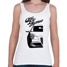 PRINTFASHION Alfa Romeo Mito - Black - Női atléta - Fehér női trikó