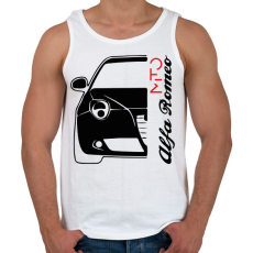 PRINTFASHION Alfa Romeo Mito - fekete - Férfi atléta - Fehér