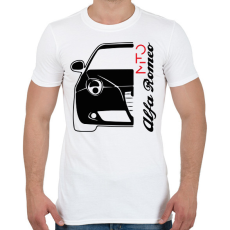 PRINTFASHION Alfa Romeo Mito - fekete - Férfi póló - Fehér