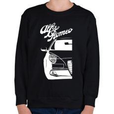 PRINTFASHION Alfa Romeo Mito - White - Gyerek pulóver - Fekete
