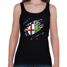 PRINTFASHION Alfa Romeo - Női atléta - Fekete női trikó