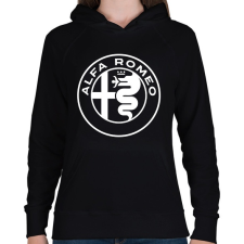 PRINTFASHION Alfa Romeo  - Női kapucnis pulóver - Fekete női pulóver, kardigán