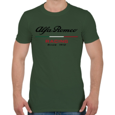 PRINTFASHION Alfa Romeo racing since 1910 - Férfi póló - Katonazöld férfi póló