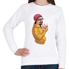 PRINTFASHION Ali G - Női pulóver - Fehér női pulóver, kardigán