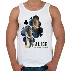 PRINTFASHION Alice in borderland KUINA fekete - Férfi atléta - Fehér