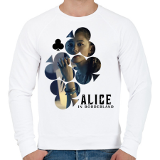 PRINTFASHION Alice in borderland KUINA fekete - Férfi pulóver - Fehér férfi pulóver, kardigán