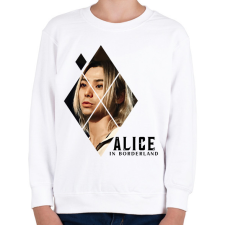 PRINTFASHION Alice in borderland shuntaro fekete - Gyerek pulóver - Fehér gyerek pulóver, kardigán