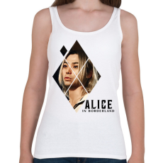 PRINTFASHION Alice in borderland shuntaro fekete - Női atléta - Fehér
