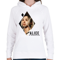PRINTFASHION Alice in borderland shuntaro fekete - Női kapucnis pulóver - Fehér