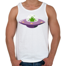 PRINTFASHION Alien - Férfi atléta - Fehér atléta, trikó