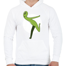 PRINTFASHION Alien Naruto run - Férfi kapucnis pulóver - Fehér női pulóver, kardigán