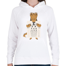 PRINTFASHION Aligátor - Női kapucnis pulóver - Fehér