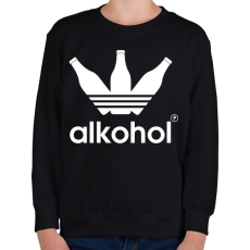 PRINTFASHION Alkohol - Gyerek pulóver - Fekete