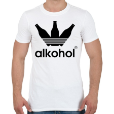 PRINTFASHION Alkohol paródia - Férfi póló - Fehér férfi póló