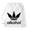 PRINTFASHION Alkohol paródia - Sportzsák, Tornazsák - Fehér