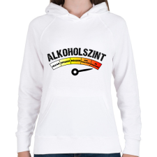 PRINTFASHION Alkoholszint - Női kapucnis pulóver - Fehér női pulóver, kardigán