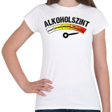 PRINTFASHION Alkoholszint - Női póló - Fehér női póló