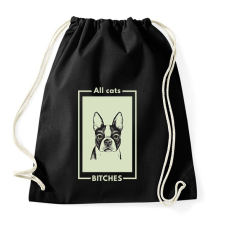 PRINTFASHION ALL CATS BITCHES - Sportzsák, Tornazsák - Fekete tornazsák