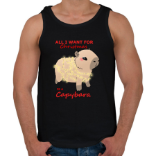 PRINTFASHION All i want for christmas... #2 - Férfi atléta - Fekete atléta, trikó