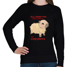 PRINTFASHION All i want for christmas... #2 - Női pulóver - Fekete női pulóver, kardigán
