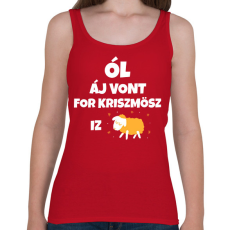 PRINTFASHION ALL I WANT FOR CHRISTMAS IS JUH - Női atléta - Cseresznyepiros