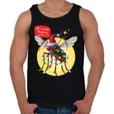 PRINTFASHION All I want for Christmas is You! - Vicces karácsonyi szúnyog - Férfi atléta - Fekete