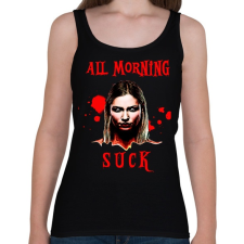 PRINTFASHION all morning suck - Női atléta - Fekete női trikó