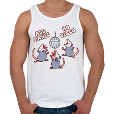 PRINTFASHION All panic - oposszum - Férfi atléta - Fehér atléta, trikó