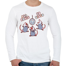 PRINTFASHION All panic - oposszum - Férfi hosszú ujjú póló - Fehér