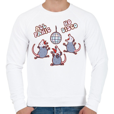 PRINTFASHION All panic - oposszum - Férfi pulóver - Fehér férfi pulóver, kardigán