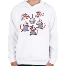 PRINTFASHION All panic - oposszum - Gyerek kapucnis pulóver - Fehér