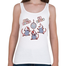 PRINTFASHION All panic - oposszum - Női atléta - Fehér női trikó