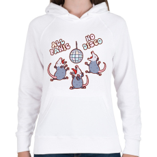 PRINTFASHION All panic - oposszum - Női kapucnis pulóver - Fehér