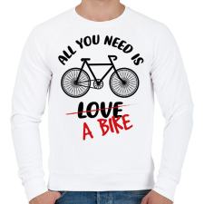 PRINTFASHION All you need is - Férfi pulóver - Fehér férfi pulóver, kardigán