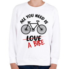 PRINTFASHION All you need is - Gyerek pulóver - Fehér gyerek pulóver, kardigán