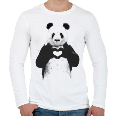 PRINTFASHION All you need is love - Férfi hosszú ujjú póló - Fehér