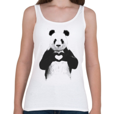 PRINTFASHION All you need is love - Női atléta - Fehér