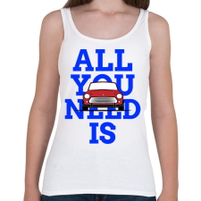 PRINTFASHION All you need is Mini  - Női atléta - Fehér női trikó