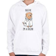 PRINTFASHION Állatorvos - Gyerek kapucnis pulóver - Fehér