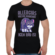 PRINTFASHION Allergiás vagyok mindenre - Férfi póló - Fekete férfi póló