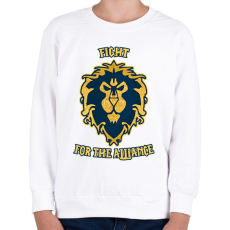 PRINTFASHION Alliance - Gyerek pulóver - Fehér