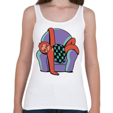 PRINTFASHION Álmos lajhár - Női atléta - Fehér