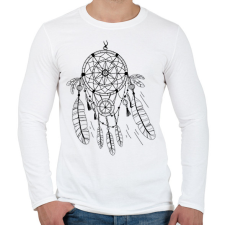 PRINTFASHION Álomfogó - Férfi hosszú ujjú póló - Fehér férfi póló