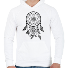 PRINTFASHION Álomfogó - Férfi kapucnis pulóver - Fehér férfi pulóver, kardigán