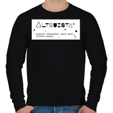 PRINTFASHION Altruista - Férfi pulóver - Fekete férfi pulóver, kardigán